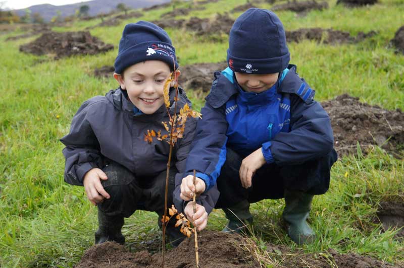 The children restoring the wilds of Scotland