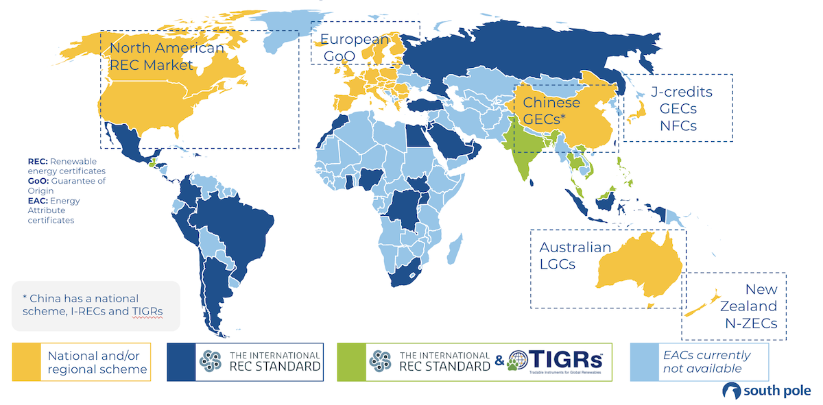 Map image - global availability of EACs