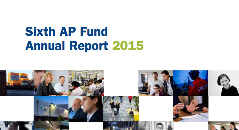 AP6 publishes annual report 2015 and climate change assessment in English