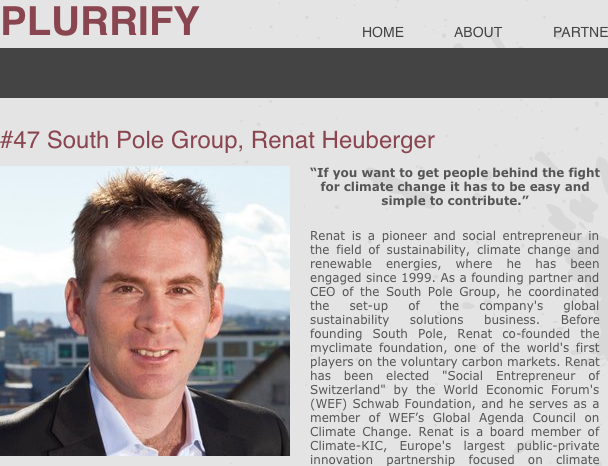 "The fight for climate change has to be made easy" : Renat Heuberger speaks with Plurrifry podcast