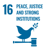 16. Frieden, Gerechtigkeit und starke Institutionen