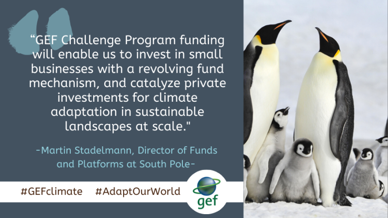 South Pole announced as a winner of GEF Challenge Program for Adaptation Innovation